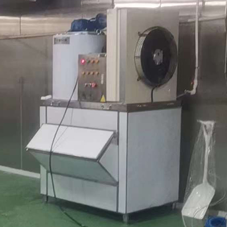 1噸不銹鋼片冰機交付安徽省安慶市某食品廠
